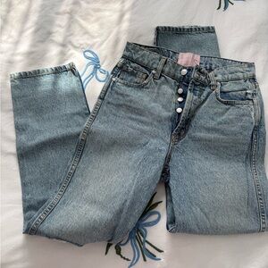 Revice Denim Straight Cropped Jeans Size 27